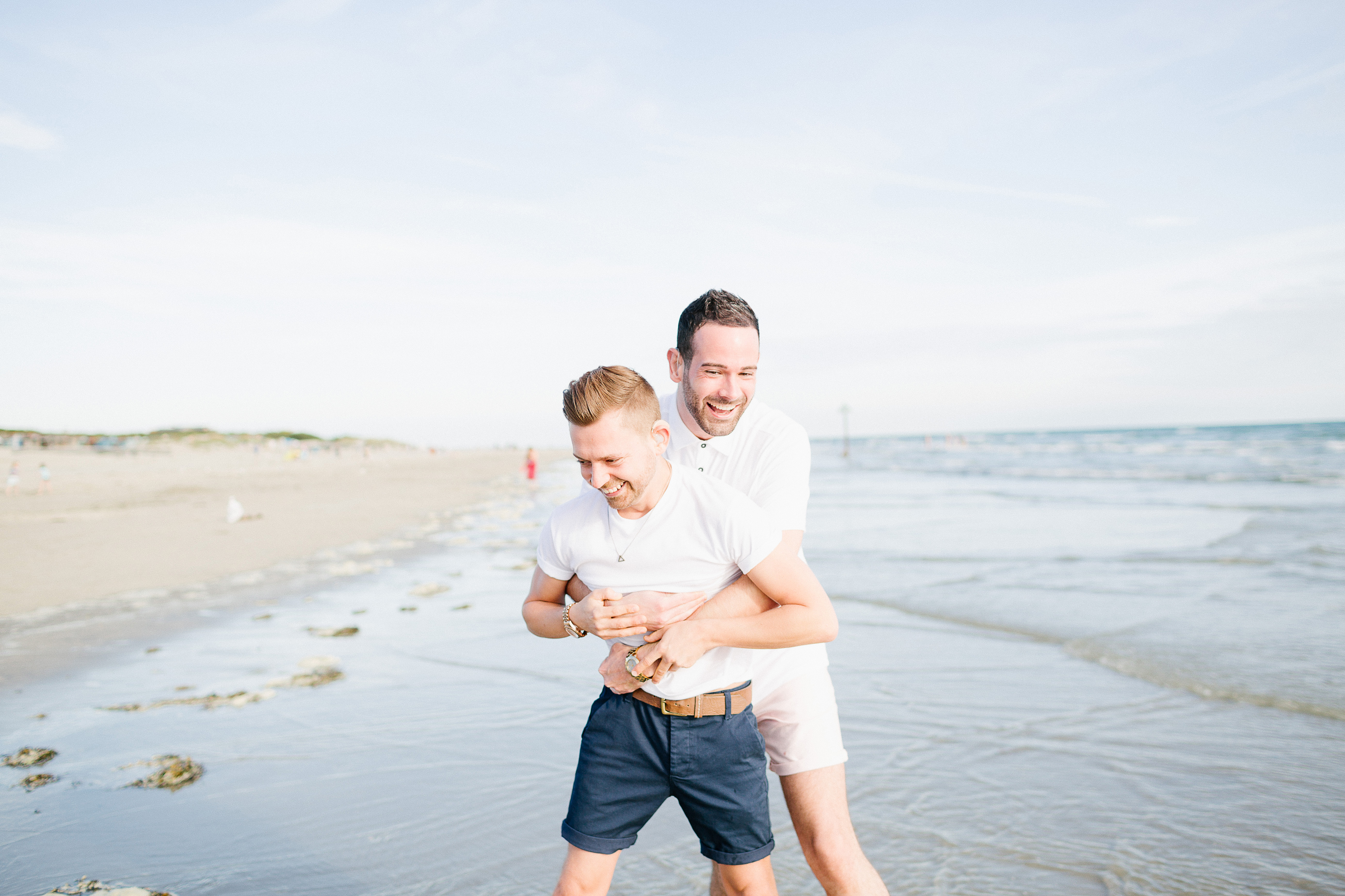 BEACH ENGAGEMENT           MARK AND LEE